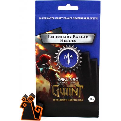 xzone Gwint Ballads Legendary Foil Cards Severní království 10 karet – Zboží Živě