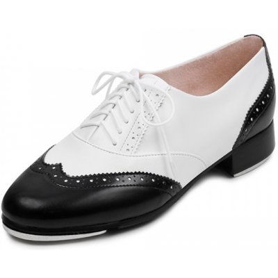 Bloch Charleston stepařská obuv S0341L bílá/ černá – Zboží Mobilmania