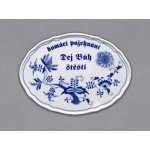 Cibulák Boží požehnání Dej bůh štěstí 24,5 cm originální cibulákový porcelán Dubí cibulový vzor – Zboží Dáma