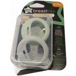 Tommee Tippee Dudlík Breastlike Natural silikon 2ks tyrkysová – Zboží Dáma