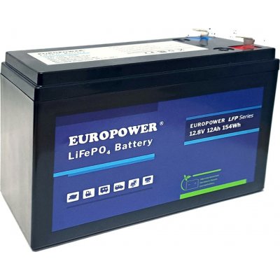 EUROPOWER LFP 12,8 V 12 Ah LiFePO4 – Zbozi.Blesk.cz