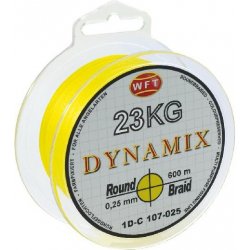 WFT Šňůra Round Dynamix kg Žlutá 150m 0,10mm 10kg