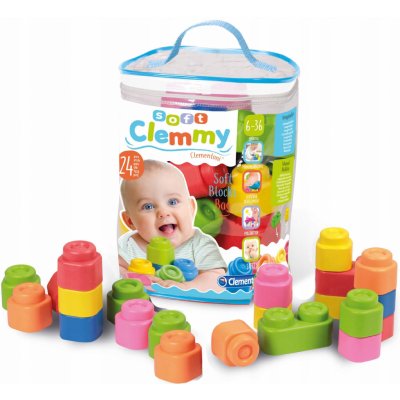 Clemmy baby 24 barevných kostiček v plastovém pytli – Zboží Mobilmania