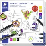 STAEDTLER Kreativní sada Lumocolor Permanent ART samolepky 31 SET 2 – Hledejceny.cz