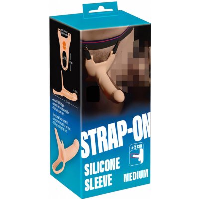 You2Toys Strap on M připínací, duté dildo přírodní – Zboží Dáma