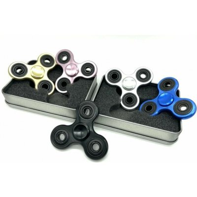 Sada kovový Fidget Spinner 4 ks – Zboží Dáma