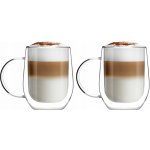 VIALLI DESIGN Amo termo sklenice na latte dvojitými skleněnými stěnami 6 x 300 ml – Sleviste.cz