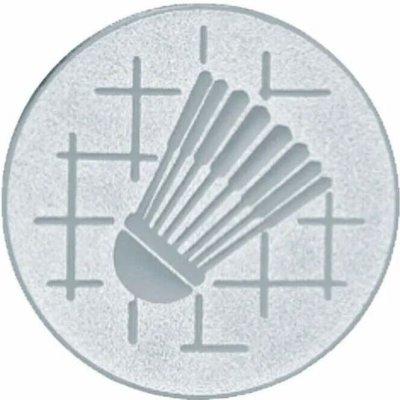 Emblém 25mm "Badminton" stříbrný 1062507-2 – Zboží Mobilmania