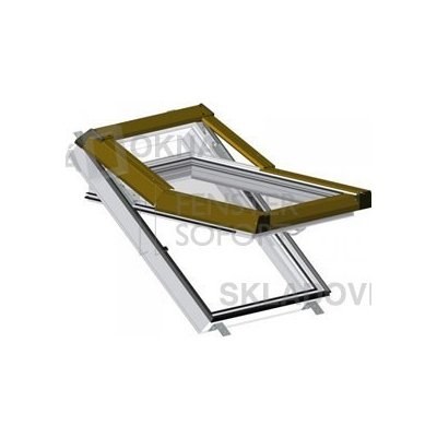 SKLADOVÁ_OKNA, Plastové střešní okno Premium 94x118cm – Zboží Mobilmania