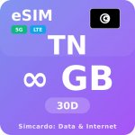 Tunisko Neomezený Mobilní Internet - eSIM 30 dní datová SIM karta (esims_ULP_30D_TN_V2) – Zboží Živě