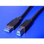 Roline 11.02.8870 USB 3.0 A(M) - USB 3.0 B(M), 1,8m, černý – Zboží Mobilmania