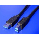 Roline 11.02.8870 USB 3.0 A(M) - USB 3.0 B(M), 1,8m, černý – Sleviste.cz