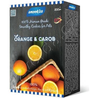 SMOOKIES Premium ORANGE pomerančové sušenky 100% human grade 200 g – Hledejceny.cz