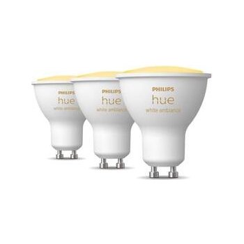 Philips Hue Bluetooth LED White Ambiance set 3ks žárovek 8719514342804 GU10 4,3W 350lm 2200-6500K stmívatelné