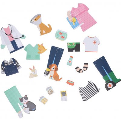 Petit Collage magnetické puzzle Veterinářka – Zboží Dáma
