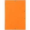 Donau spisové desky s gumičkou, A4, 3 klopy, oranžové
