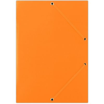Donau spisové desky s gumičkou, A4, 3 klopy, oranžové