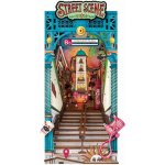 RoboTime 3D skládačka Zarážka na knihy Miniatura domečku Městská ulice – Zbozi.Blesk.cz