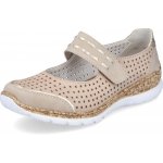 Rieker sportovnější prořezávané baleríny s páskem N4257-60 – Zboží Mobilmania