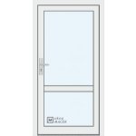 Kömmerling vchodové dveře 76 AD OM 1012 pravé bílá sklo čiré 90 x 203 cm – Hledejceny.cz