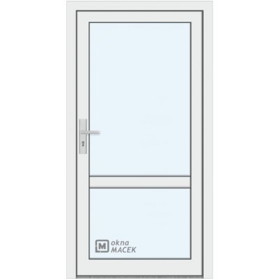 Kömmerling vchodové dveře 76 AD OM 1012 pravé bílá sklo čiré 90 x 203 cm – Hledejceny.cz