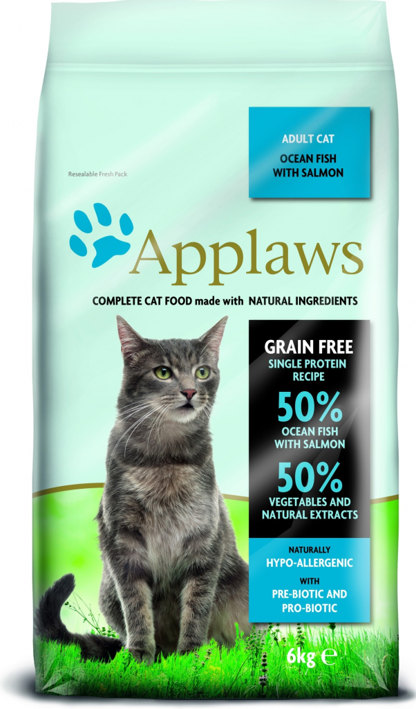 Applaws Cat Dry Adult mořské ryby losos 6 kg