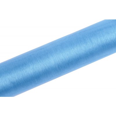 PartyDeco.pl Organza AZUROVÁ, šířka 16 cm, návin 9 m – Zboží Mobilmania