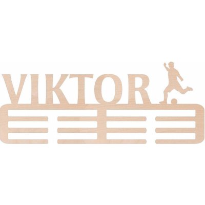 ČistéDřevo Dřevěný věšák na medaile fotbal Zvolte Muž – Zboží Dáma