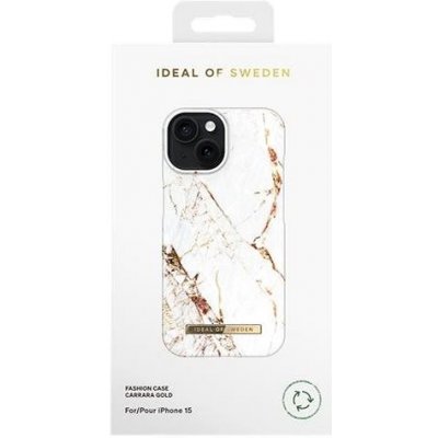 iDeal Of Sweden Ochranný Fashion iPhone 15 Carrara zlaté – Zboží Mobilmania