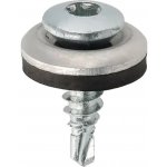 KLIMAS Klempířský šroub 4,8 x 19 mm lakovaný RAL - Torx 20 s EPDM (plech-dřevo) – Sleviste.cz