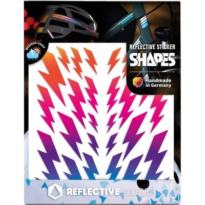 Reflective Berlin Reflexní nálepky Reflective Shapes Rock Rain rainbow – Zboží Dáma