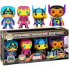 Sběratelská figurka Funko Pop! 4 Pack Marvel Captain America Iron Man Thor Doctor Strange BLKLT Special Edition