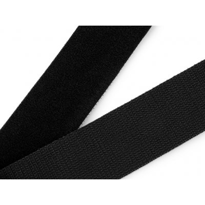 Suchý zip šíře 40 mm oboustranný, střední, černá – Hledejceny.cz