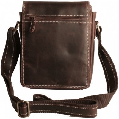 CASABLANCA kožená pánská taška přes rameno tmavě hnědá 805 – Zboží Mobilmania