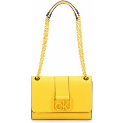 Calvin Klein žlutá kabelka Signature Conv crossbody