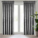 Design 91 ZATEMŇOVACÍ ZÁVĚS NA PÁSCE ROSA 140X270 CM ŠEDÁ – Hledejceny.cz