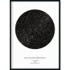 Plakát Hvězdná mapa vašeho životního okamžiku Rozměr plakátu: 50 x 70 cm digitální pdf e-mailem, Barva pozadí: Ilustrovaná - fialová, Volba rámu: Bez rámu