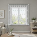 Dekorační oblouková krátká záclona na žabky GOSIA bílá 300x160 cm MyBestHome – Hledejceny.cz