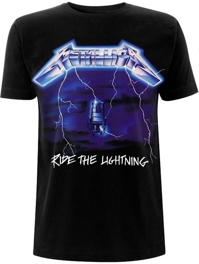 Metallica tričko Unisex Ride The Lightning Tracks Černá