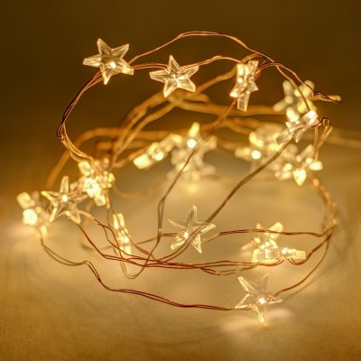 DecoLED DecoLED LED světelný řetěz na baterie hvězdičky teple bílá 20 diod 2,3 m – Hledejceny.cz
