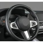 PREXIM Potah na volant dvoudílný carbon stříbrno-černý – Sleviste.cz