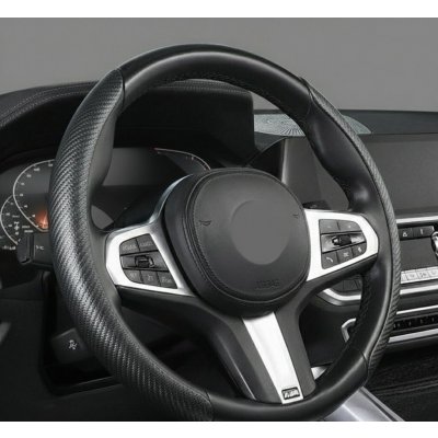 PREXIM Potah na volant dvoudílný carbon stříbrno-černý – Sleviste.cz