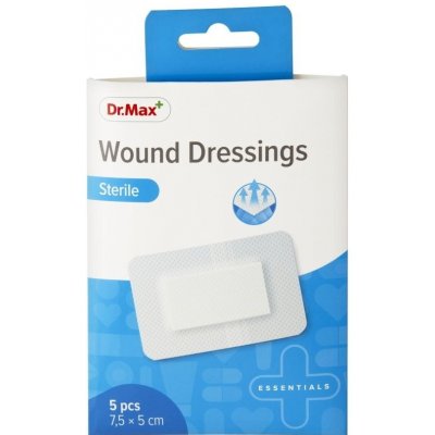 Dr.Max Wound Dressings Sterile 7,5 x 5 cm 5 ks – Hledejceny.cz