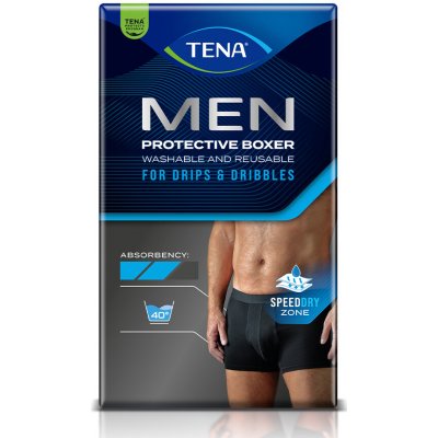 Tena Men Washable Boxers L černé Inkontinenční boxerky pratelné 1 ks – Zboží Mobilmania