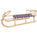Ovčí Věci dřevěné bukové sáňky 120 cm s opěrkou – Zboží Dáma