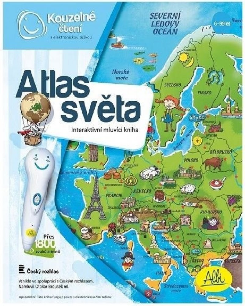 Albi Elektronická tužka s knihou Atlas Světa | Srovnanicen.cz