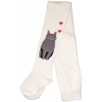 Dětské punčocháče s kočkou Bílá – Zboží Mobilmania