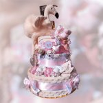 BabyDort třípatrový plenkový dort pro miminko PLAMEŇÁK – Hledejceny.cz