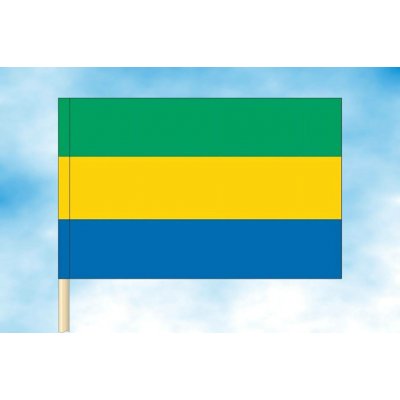 LIBEA, s.r.o. Vlajka Gabonu Rozměr: 40×60 cm, Uchycení: Návlek na žerď – Hledejceny.cz