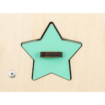 BusyKids Náhradní díl k Activity board domečku zelená hvězdička – Hledejceny.cz